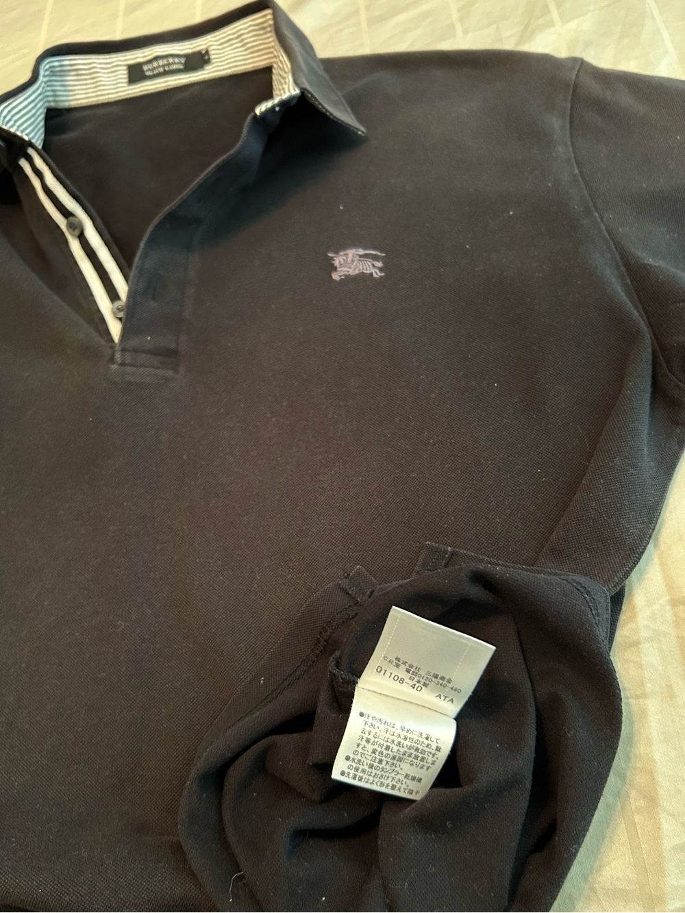 BURBERRY BLACK LABEL Men’s Polo Shirt - UNISEX - Picture 6 of 8